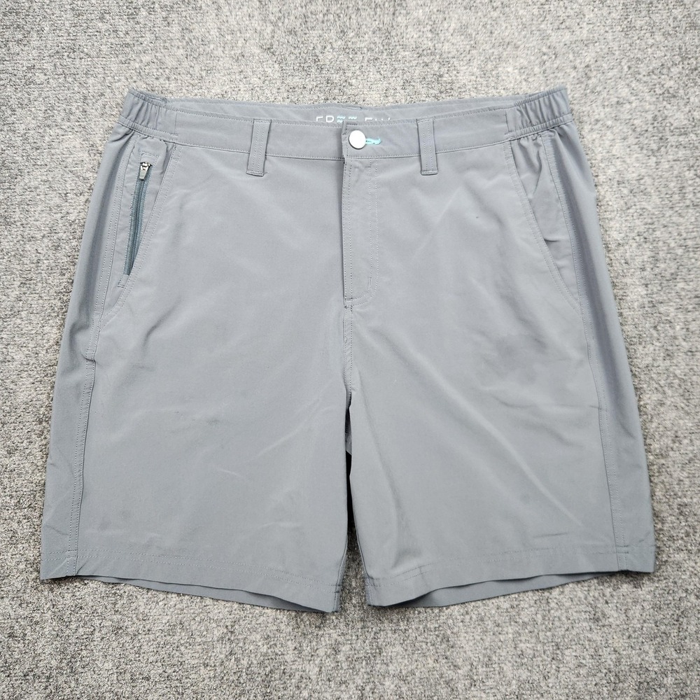 Free Fly Shorts Mens XL 7" Gray Stretch Lightweight Quick Dry Chino Casual
